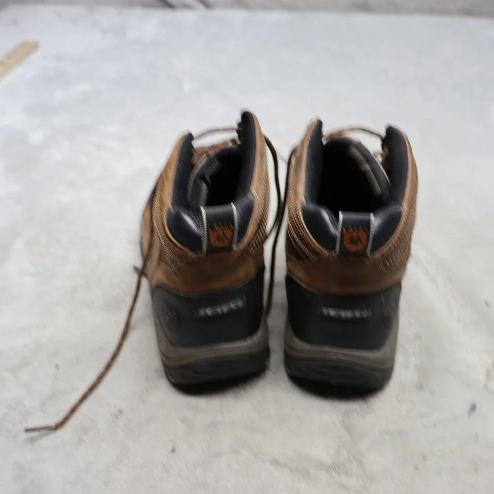 Ariat Men 8.5D Terrain Boots Brown Leather Lace Up Rugged Outdoor Hiking 1002182